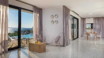 Modern Seaview Villa with Pool in Primošten