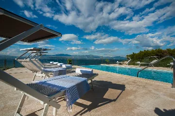 Contemporary Seafront Villa with Pool in Sutivan