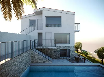 Modern Seaside Villa with Heated Pool in Rogoznica