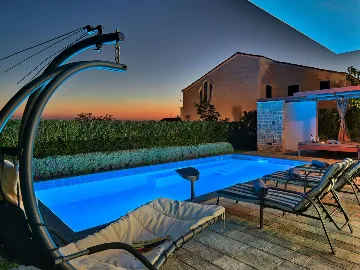 Modern Family Villa with Private Pool in Novalja