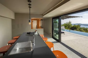 Grand Twin Villa Retreat with Pools in Orašac, Dubrovnik