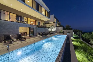 Grand Twin Villa Retreat with Pools in Orašac, Dubrovnik