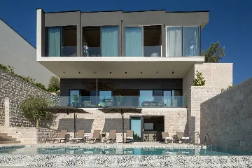 Grand Twin Villa Retreat with Pools in Orašac, Dubrovnik