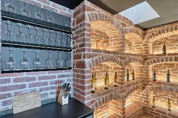 Spacious Beachfront Villa with Pool in Murter