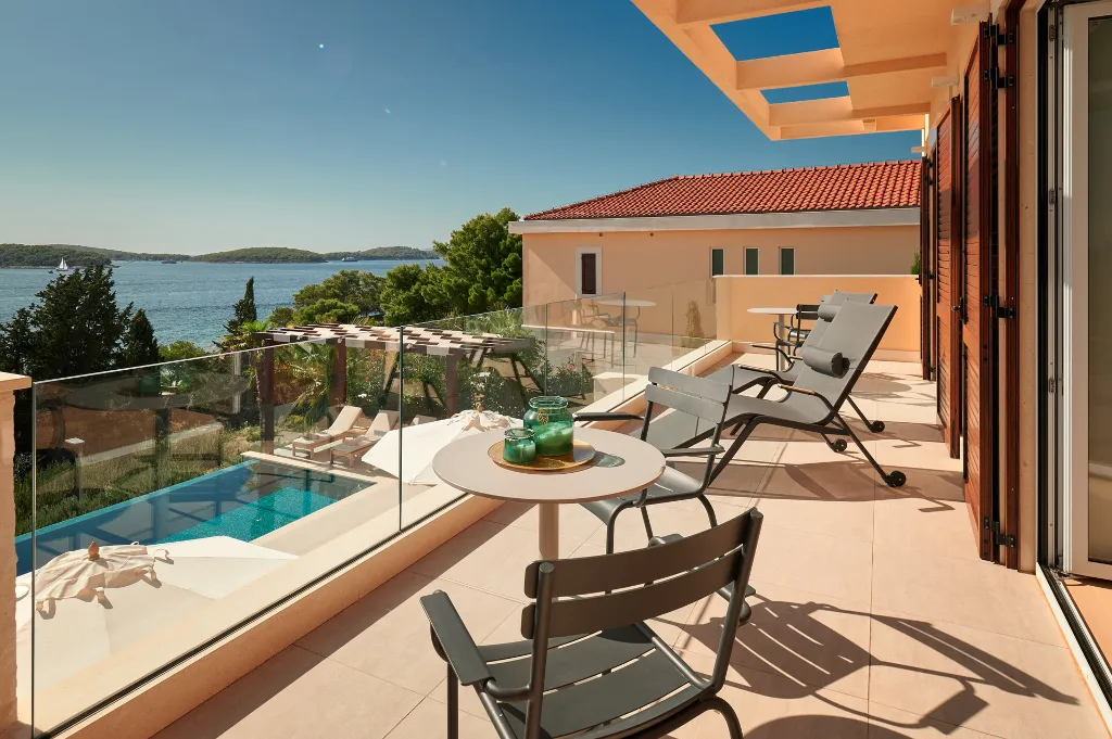 Seafront Villa Retreat with Pool in Hvar