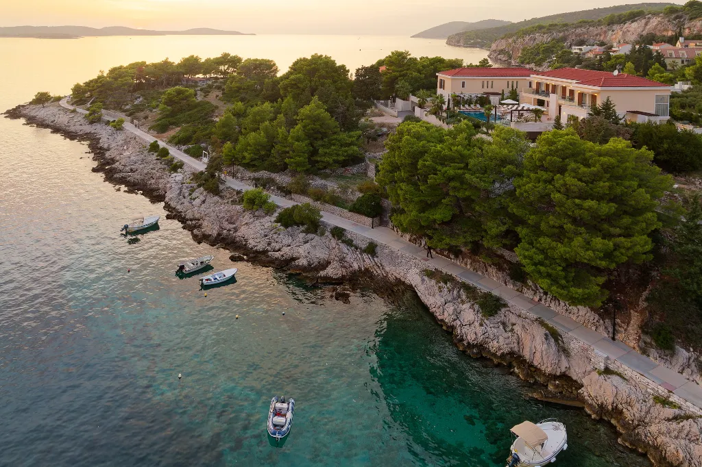 Seafront Villa Retreat with Pool in Hvar