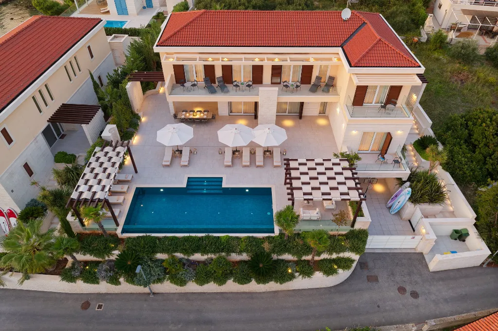 Seafront Villa Retreat with Pool in Hvar