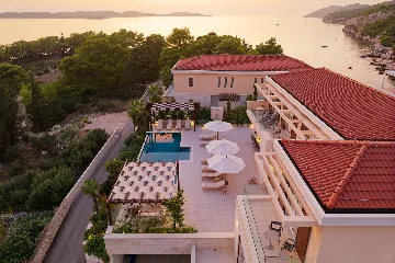 Seafront Villa Retreat with Pool in Hvar