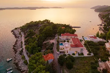 Seafront Villa Retreat with Pool in Hvar
