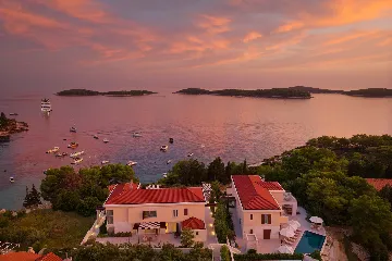 Seafront Villa Retreat with Pool in Hvar