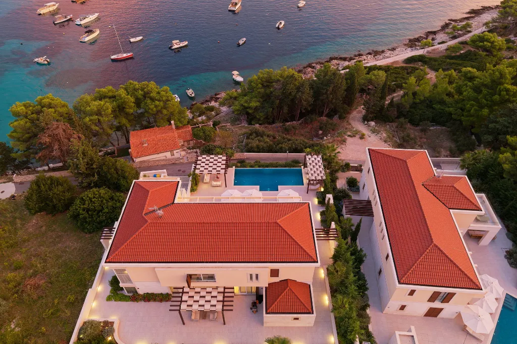 Seafront Villa Retreat with Pool in Hvar