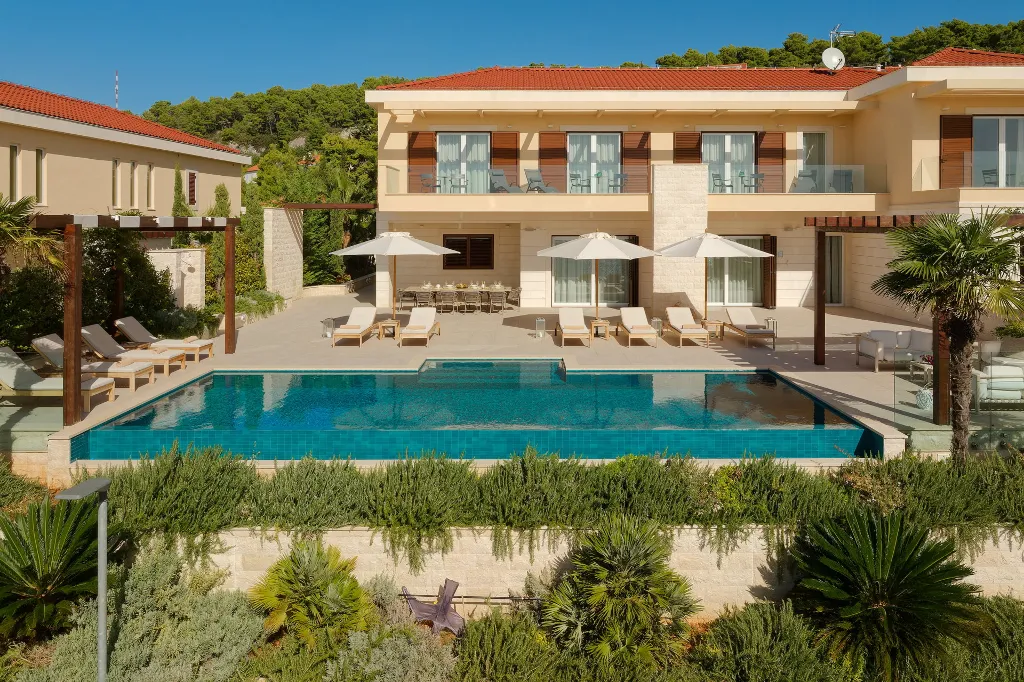 Seafront Villa Retreat with Pool in Hvar