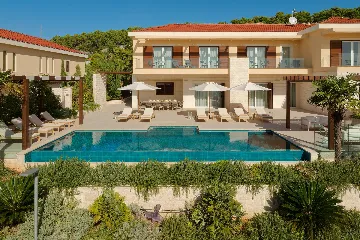 Seafront Villa Retreat with Pool in Hvar