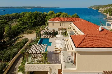 Seafront Villa Retreat with Pool in Hvar
