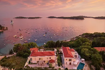 Seafront Villa Retreat with Pool in Hvar