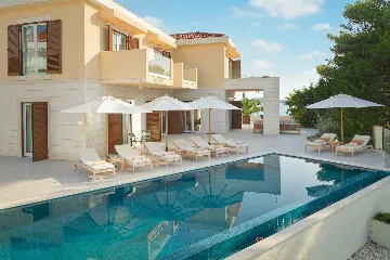 Contemporary Seaside Villa with Pool, Hvar