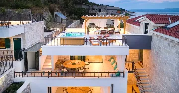 Coastal Stone Villa with Infinity Pool, Split