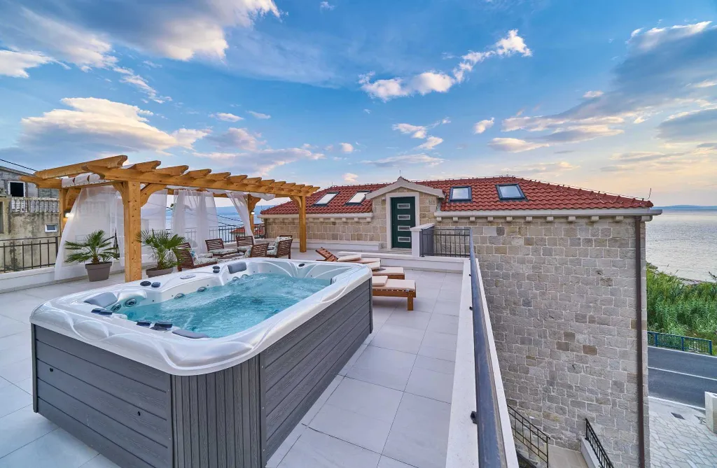 Coastal Stone Villa with Infinity Pool, Split