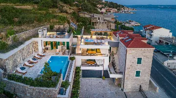 Coastal Stone Villa with Infinity Pool, Split