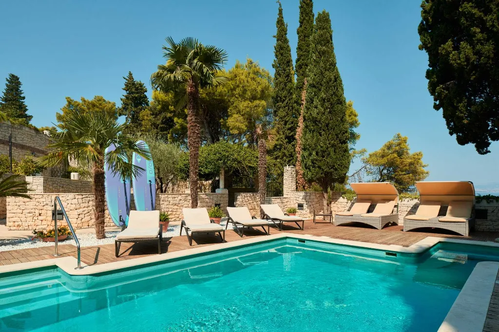 Spacious Seaside Villa with Heated Pool in Supetar