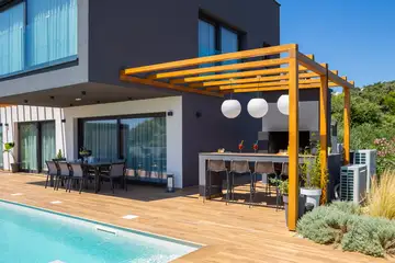 Modern Villa with Pool and Rooftop in Kanica