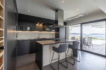 Seafront Family Villa with Pool in Kaštel Kambelovac