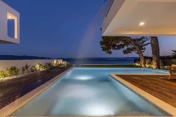 Seafront Family Villa with Pool in Kaštel Kambelovac