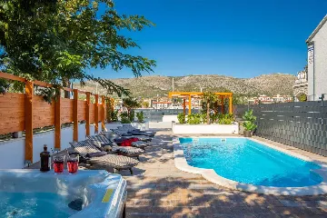 Seaside Family Villa with Pool in Trogir