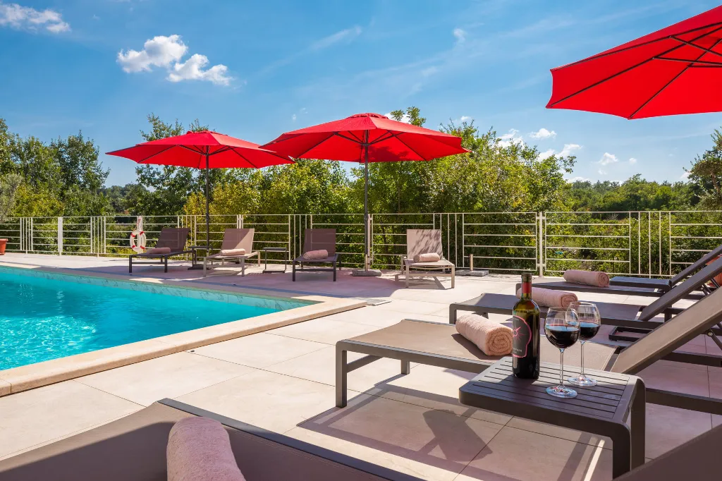 Modern Villa with Heated Pool in Režanci