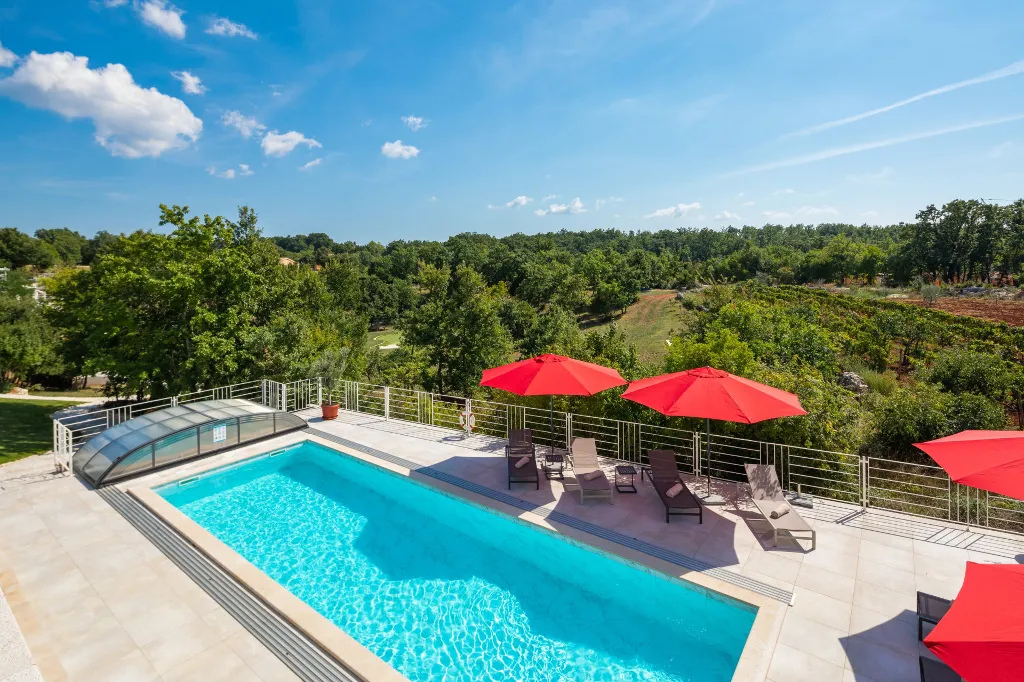 Modern Villa with Heated Pool in Režanci