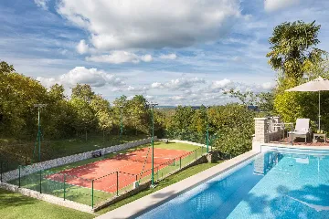 Spacious Villa with Pool and Tennis Court in Labin