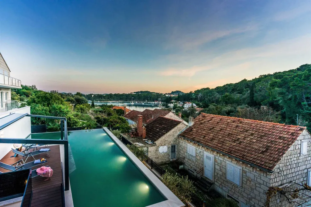 Contemporary Villa Retreat with Pool, Korčula