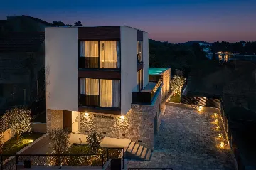 Contemporary Villa Retreat with Pool, Korčula