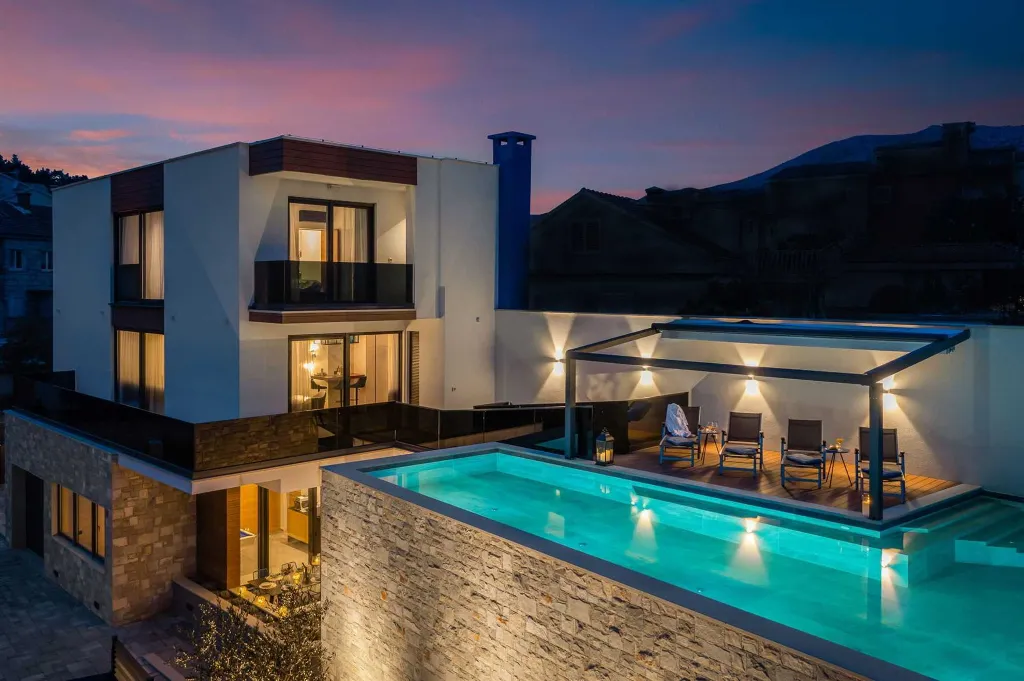 Contemporary Villa Retreat with Pool, Korčula