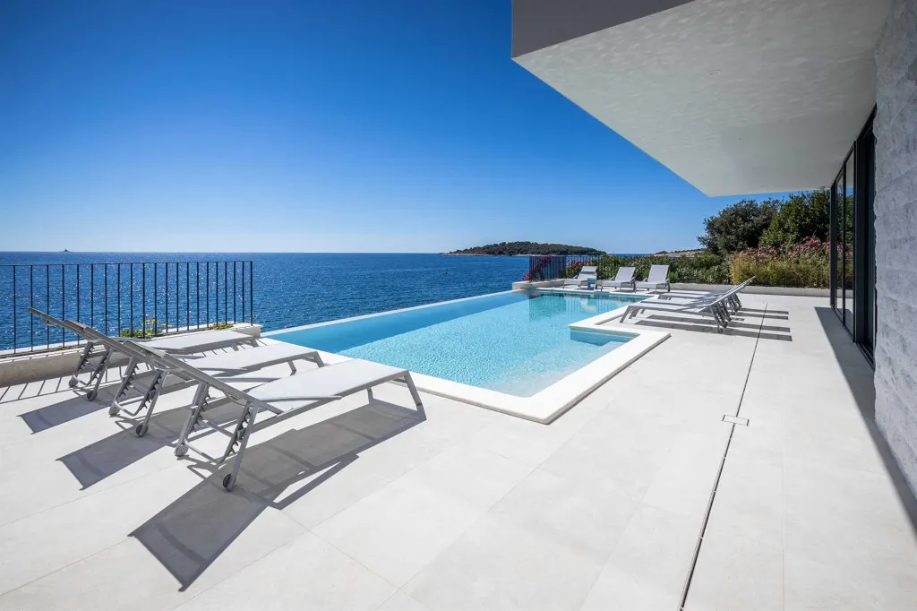 Seafront Modern Villa With Pool Rogoznica
