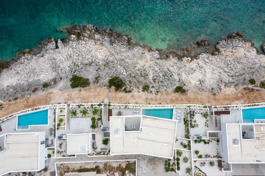 Seafront Modern Villa with Pool in Rogoznica