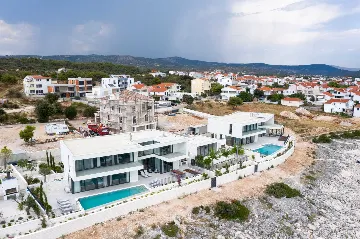 Seafront Modern Villa with Pool in Rogoznica