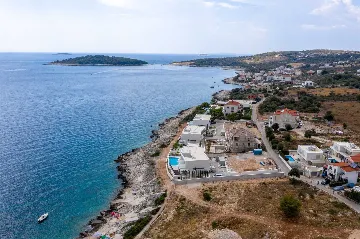 Seafront Modern Villa with Pool in Rogoznica