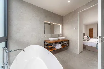 Seafront Modern Villa with Pool in Rogoznica