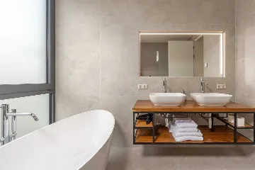 Seafront Modern Villa with Pool in Rogoznica