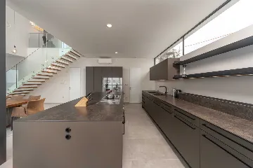 Seafront Modern Villa with Pool in Rogoznica