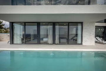 Seafront Modern Villa with Pool in Rogoznica