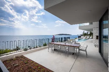 Seafront Modern Villa with Pool in Rogoznica