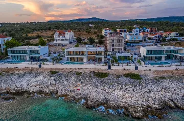 Seafront Modern Villa with Pool in Rogoznica