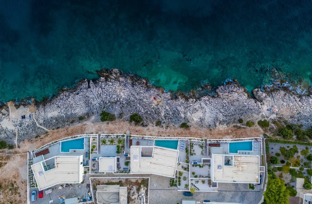 Seafront Modern Villa with Pool in Rogoznica