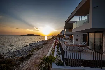 Seafront Modern Villa with Pool in Rogoznica