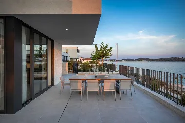 Seafront Modern Villa with Pool in Rogoznica