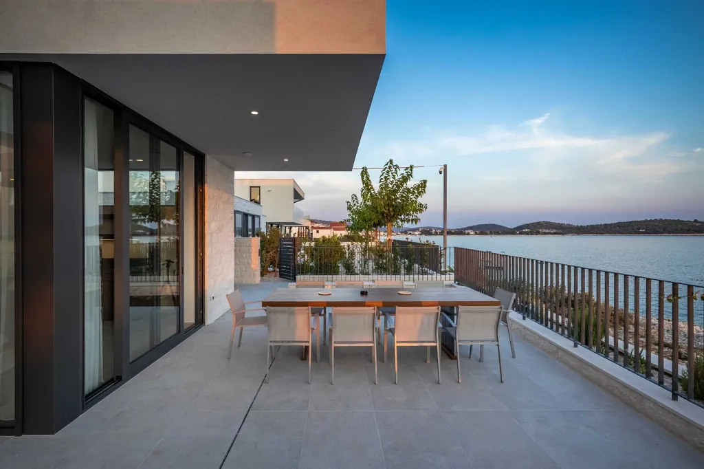 Seafront Modern Villa with Pool in Rogoznica