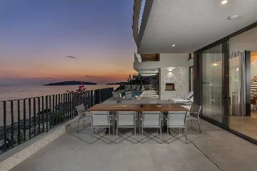 Seafront Modern Villa with Pool in Rogoznica