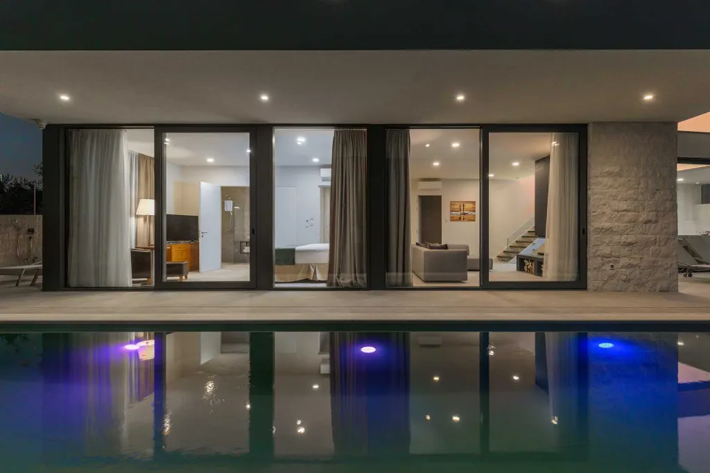 Seafront Modern Villa with Pool in Rogoznica